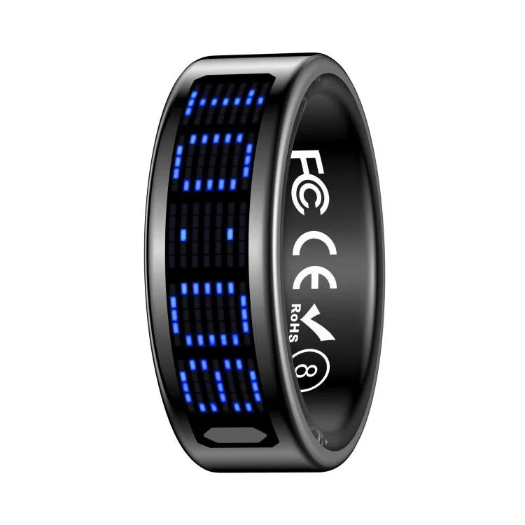 Bague connectée SR16 taille 11, compatible avec le suivi de la fréquence cardiaque, de l'oxygène sanguin et du sommeil, et proposant plusieurs modes sportifs.