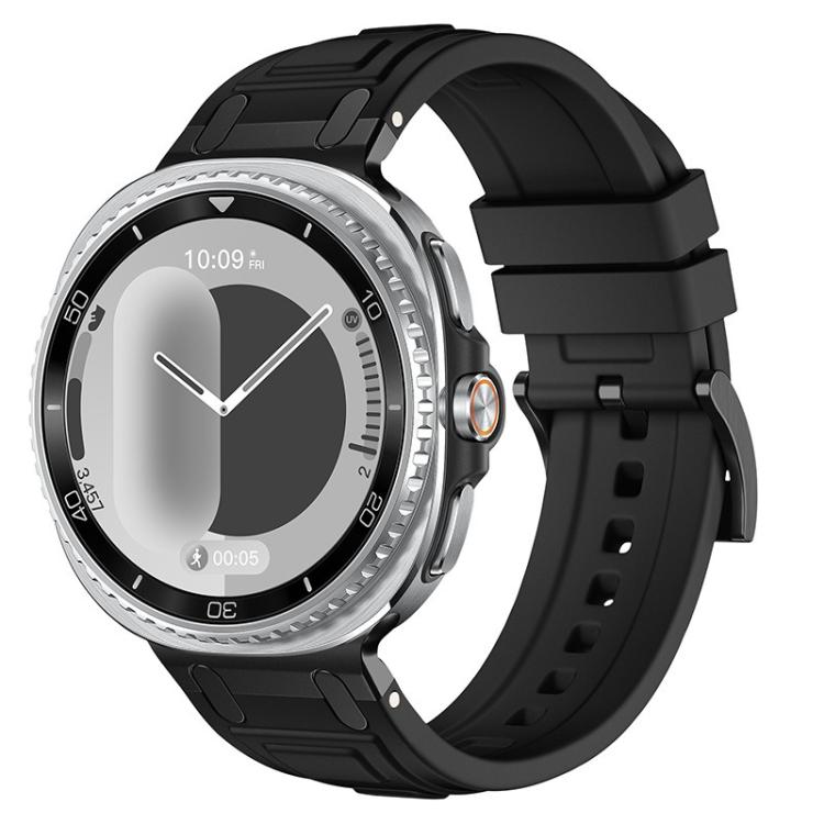 Bracelet de montre en silicone à triple couche d'armure, pour Samsung Galaxy Watch8 / Watch8 Classic