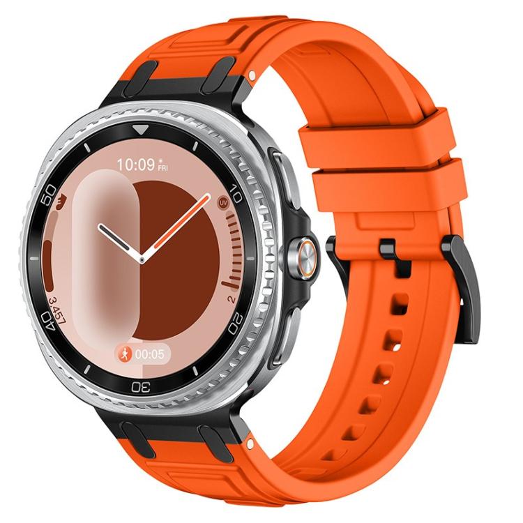 Bracelet de montre en silicone à triple couche d'armure, pour Samsung Galaxy Watch8 / Watch8 Classic