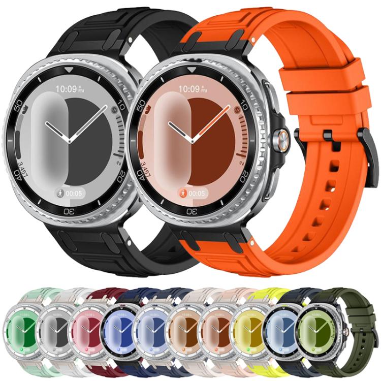 Bracelet de montre en silicone à triple couche d'armure, pour Samsung Galaxy Watch8 / Watch8 Classic