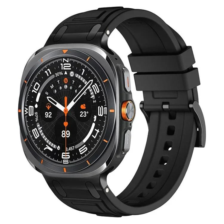 Bracelet de montre en silicone à triple couche d'armure, pour Samsung Galaxy Watch Ultra / Ultra 2025