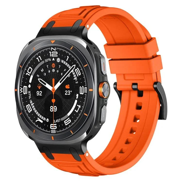 Bracelet de montre en silicone à triple couche d'armure, pour Samsung Galaxy Watch Ultra / Ultra 2025