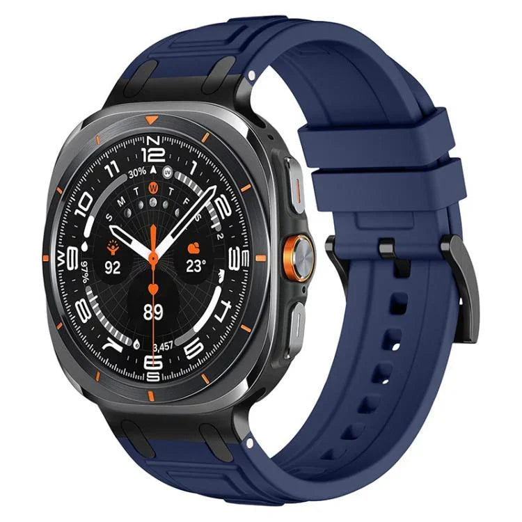 Bracelet de montre en silicone à triple couche d'armure, pour Samsung Galaxy Watch Ultra / Ultra 2025