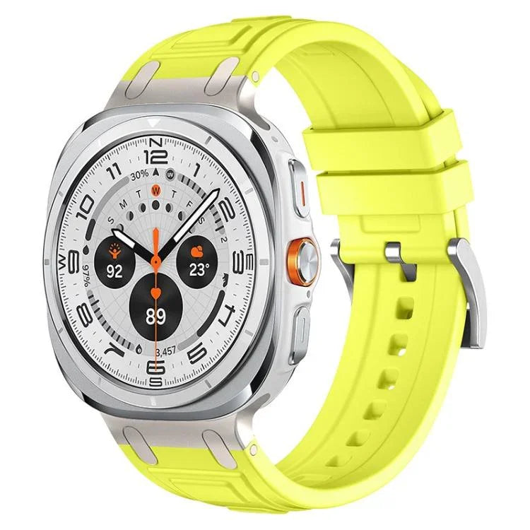 Bracelet de montre en silicone à triple couche d'armure, pour Samsung Galaxy Watch Ultra / Ultra 2025