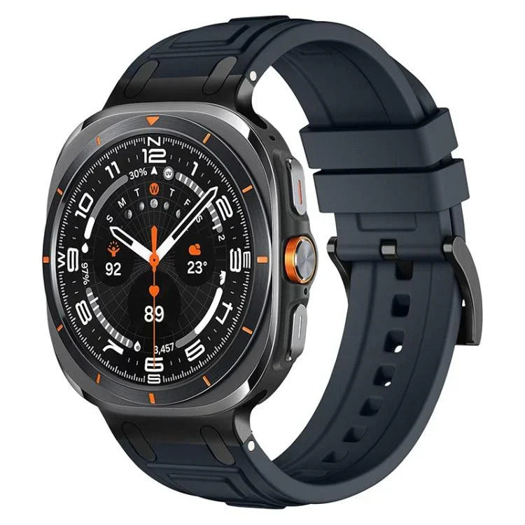 Bracelet de montre en silicone à triple couche d'armure, pour Samsung Galaxy Watch Ultra / Ultra 2025