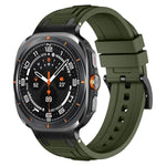 Bracelet de montre en silicone à triple couche d'armure, pour Samsung Galaxy Watch Ultra / Ultra 2025