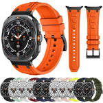 Bracelet de montre en silicone à triple couche d'armure, pour Samsung Galaxy Watch Ultra / Ultra 2025