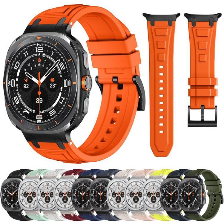 Bracelet de montre en silicone à triple couche d'armure, pour Samsung Galaxy Watch Ultra / Ultra 2025