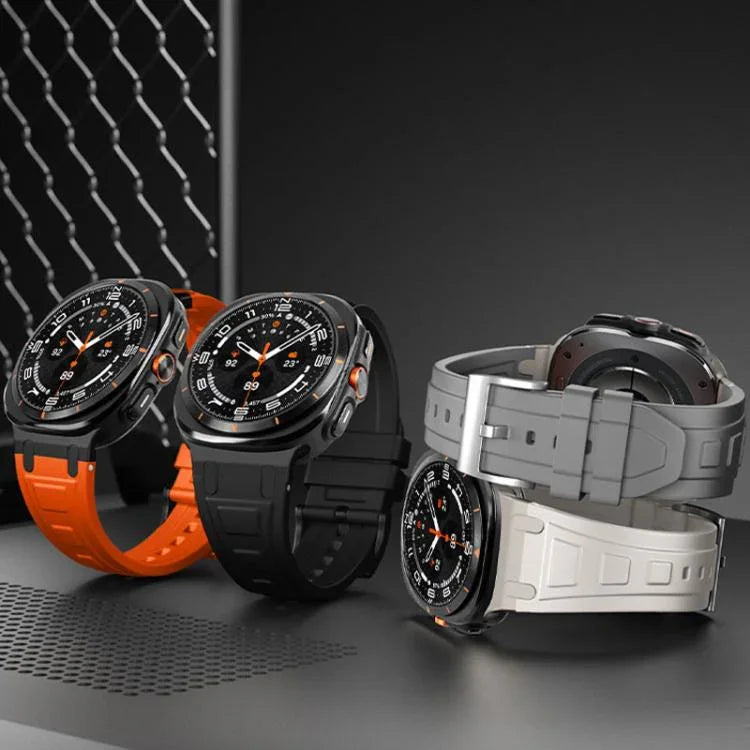 Bracelet de montre en silicone à triple couche d'armure, pour Samsung Galaxy Watch Ultra / Ultra 2025