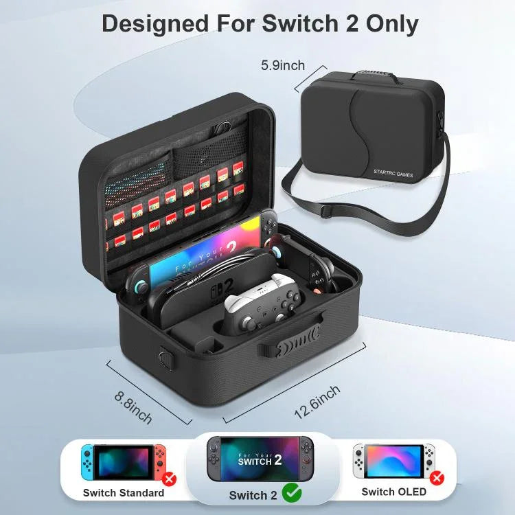 Sac bandoulière rigide multifonction pour manettes de jeu, pour Nintendo Switch 2
