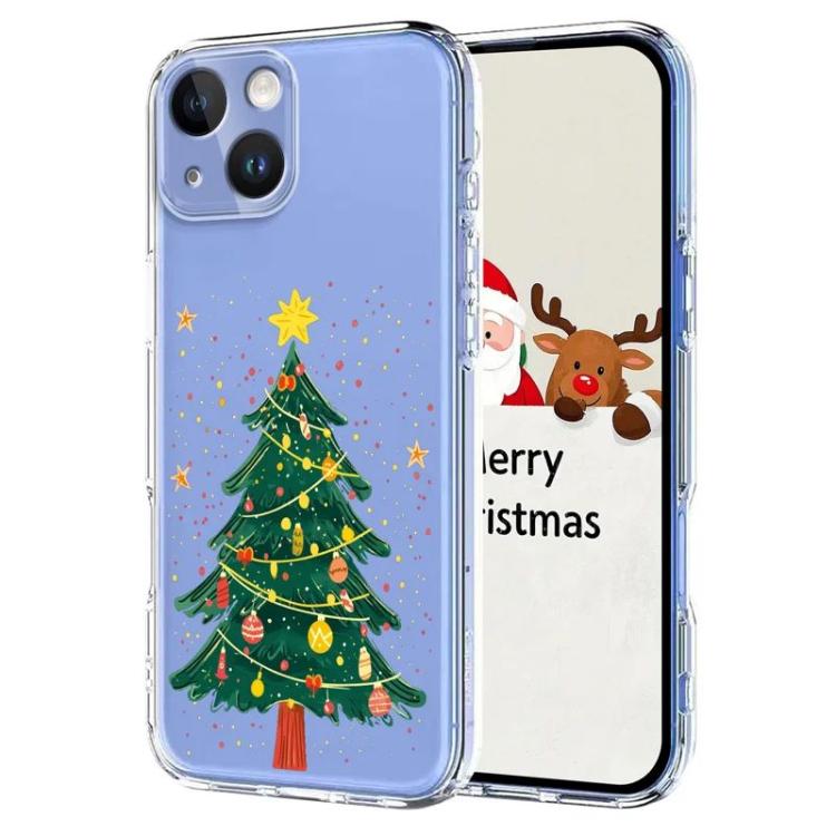 Coque de téléphone en TPU imprimée sur le thème de Noël, pour iPhone 15