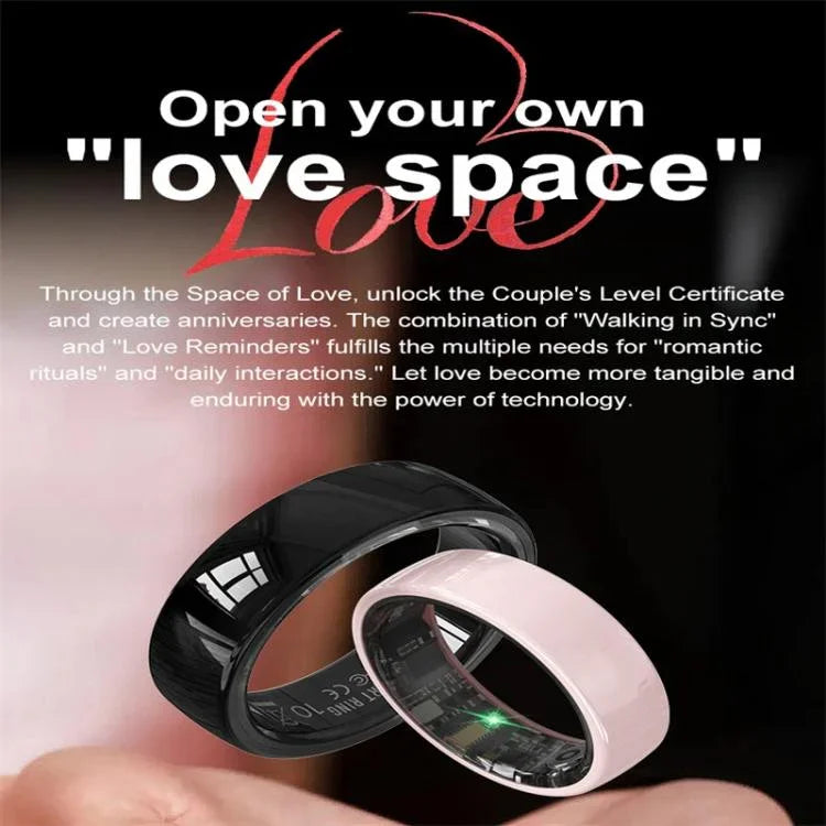 R12 SIZE 6 Smart Ring, Support Heart Rate / Blood Oxygen / Sleep Monitoring / Female Health