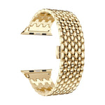 Bracelet de montre en acier inoxydable massif à motif dragon pour Apple Watch Series 3, 2 et 1 (42 mm)