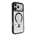 Série Noël Coque de téléphone à bord noir peint magnétique puissant, Pour iPhone 17 Pro Max, Pour iPhone 17 Pro, Pour iPhone 17