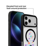 Série Noël Coque de téléphone à bord noir peint magnétique puissant, Pour iPhone 17 Pro Max, Pour iPhone 17 Pro, Pour iPhone 17