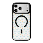 Série Noël Coque de téléphone à bord noir peint magnétique puissant, Pour iPhone 17 Pro Max, Pour iPhone 17 Pro, Pour iPhone 17