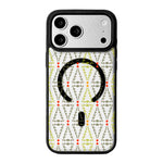 Série Noël Coque de téléphone à bord noir peint magnétique puissant, Pour iPhone 17 Pro Max, Pour iPhone 17 Pro, Pour iPhone 17