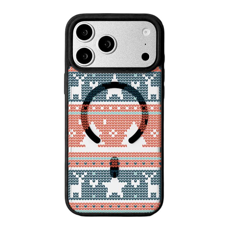 Série Noël Coque de téléphone à bord noir peint magnétique puissant, Pour iPhone 17 Pro Max, Pour iPhone 17 Pro, Pour iPhone 17