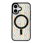 Série Noël Coque de téléphone à bord noir peint magnétique puissant, Pour iPhone 17 Pro Max, Pour iPhone 17 Pro, Pour iPhone 17