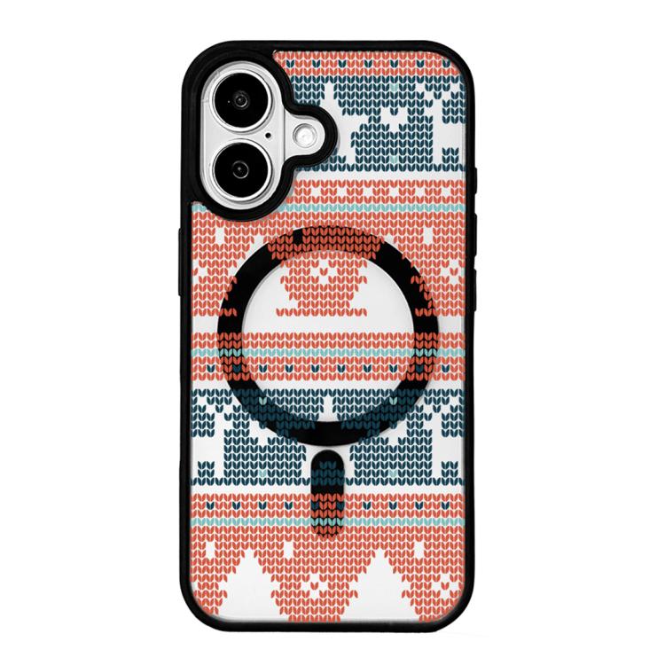 Série Noël Coque de téléphone à bord noir peint magnétique puissant, Pour iPhone 17 Pro Max, Pour iPhone 17 Pro, Pour iPhone 17