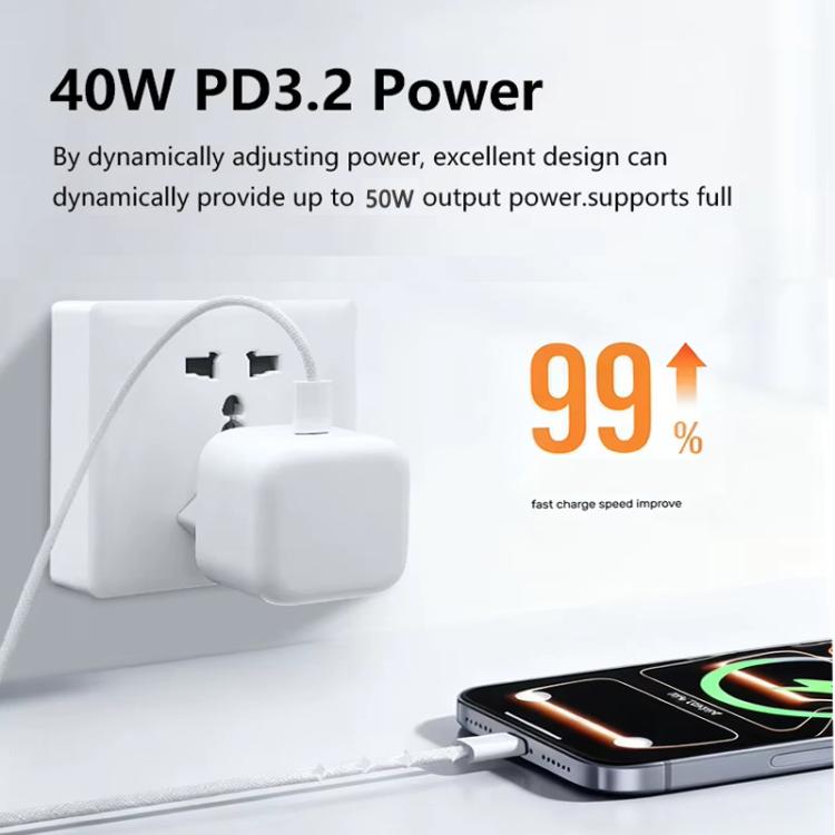 Chargeur A3365 PD40W USB-C / Type-C, prise EU