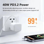 Chargeur A3365 PD40W USB-C / Type-C, prise UK