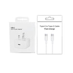 Chargeur A3365 PD40W USB-C / Type-C avec câble de données Type-C vers Type-C, prise UK, prise UK + câble Type-C 1m, prise UK + câble Type-C 2m