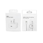 Chargeur A3365 PD40W USB-C / Type-C avec câble de données Type-C vers Type-C / 8 broches, prise UK + câble 2-en-1 de 1m