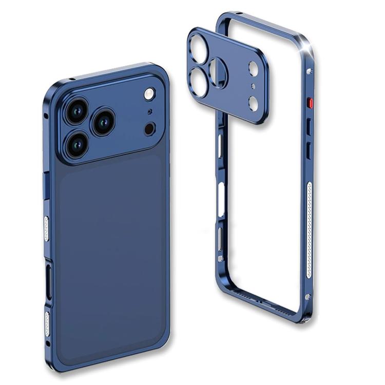 Coque de téléphone antichoc ultra-mince en alliage métallique avec cadre d'objectif, pour iPhone 17 Pro Max, pour iPhone 17 Pro