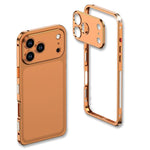 Coque de téléphone antichoc ultra-mince en alliage métallique avec cadre d'objectif, pour iPhone 17 Pro Max, pour iPhone 17 Pro