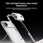 Coque de téléphone antichoc ultra-mince en alliage métallique avec cadre d'objectif, pour iPhone 17 Pro Max, pour iPhone 17 Pro