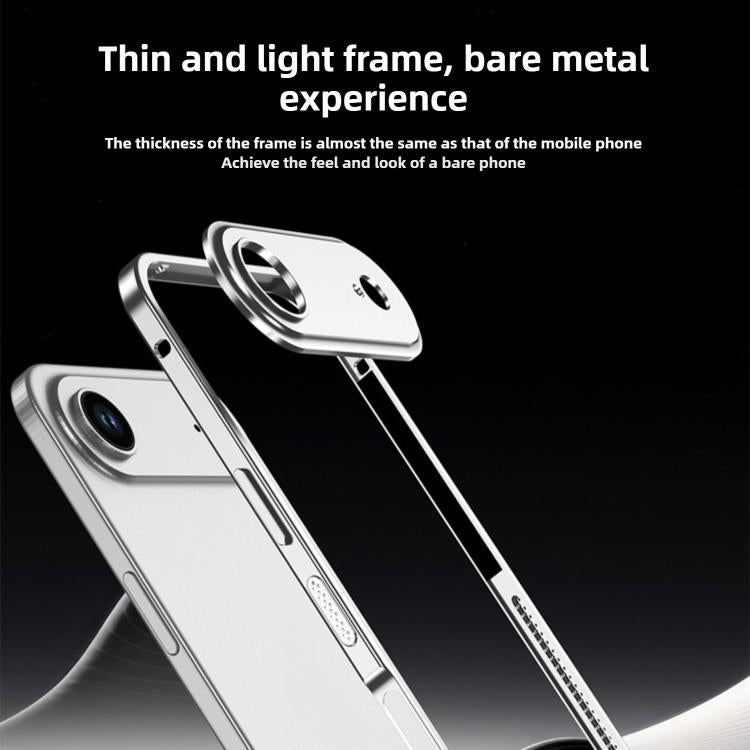 Coque de téléphone antichoc ultra-mince en alliage métallique avec cadre d'objectif, pour iPhone 17 Pro Max, pour iPhone 17 Pro