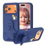 Coque de téléphone antichoc en EVA motif bébé pingouin avec support, pour iPhone 17 Pro Max, pour iPhone 17 Pro, pour iPhone 17, pour iPhone Air, pour iPhone 16 Pro Max, pour iPhone 16 Pro, pour iPhone 16, pour iPhone 15 Pro Max
