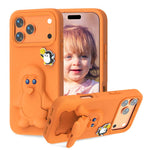 Coque de téléphone antichoc en EVA motif bébé pingouin avec support, pour iPhone 17 Pro Max, pour iPhone 17 Pro, pour iPhone 17, pour iPhone Air, pour iPhone 16 Pro Max, pour iPhone 16 Pro, pour iPhone 16, pour iPhone 15 Pro Max