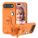 Coque de téléphone antichoc en EVA motif bébé pingouin avec support, pour iPhone 17 Pro Max, pour iPhone 17 Pro, pour iPhone 17, pour iPhone Air, pour iPhone 16 Pro Max, pour iPhone 16 Pro, pour iPhone 16, pour iPhone 15 Pro Max