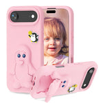 Coque de téléphone antichoc en EVA motif bébé pingouin avec support, pour iPhone 17 Pro Max, pour iPhone 17 Pro, pour iPhone 17, pour iPhone Air, pour iPhone 16 Pro Max, pour iPhone 16 Pro, pour iPhone 16, pour iPhone 15 Pro Max