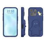 Coque de téléphone antichoc en EVA motif bébé pingouin avec support, pour iPhone 17 Pro Max, pour iPhone 17 Pro, pour iPhone 17, pour iPhone Air, pour iPhone 16 Pro Max, pour iPhone 16 Pro, pour iPhone 16, pour iPhone 15 Pro Max