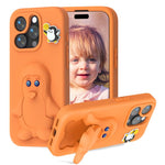 Coque de téléphone antichoc en EVA motif bébé pingouin avec support, pour iPhone 17 Pro Max, pour iPhone 17 Pro, pour iPhone 17, pour iPhone Air, pour iPhone 16 Pro Max, pour iPhone 16 Pro, pour iPhone 16, pour iPhone 15 Pro Max