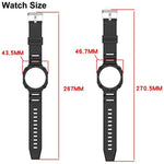 Bracelet de montre en TPU intégré de couleur unie, pour Samsung Galaxy Watch8 44 mm, pour Samsung Galaxy Watch8 40 mm