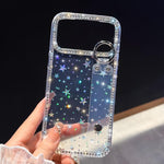 Coque de téléphone support bracelet à paillettes strass, Pour iPhone 17 Pro Max