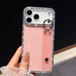 Coque de téléphone support bracelet à paillettes strass, Pour iPhone 17 Pro Max