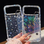 Coque de téléphone support bracelet à paillettes strass, Pour iPhone 17 Pro Max