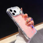 Coque de téléphone support bracelet à paillettes strass, Pour iPhone 17 Pro Max