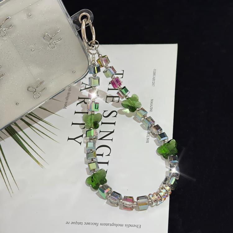 Arc Double Téléphone Cristal Mirage Envoûtant, Rose, Or, Blanc, Gris, Vert