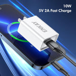 Adaptateur secteur USB ENKAY 10W 5V 2A, prise EU, prise US
