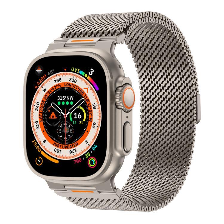 Bracelet magnétique Vitality Milan à mailles larges, pour Apple Watch 42/44/45/46/49 mm