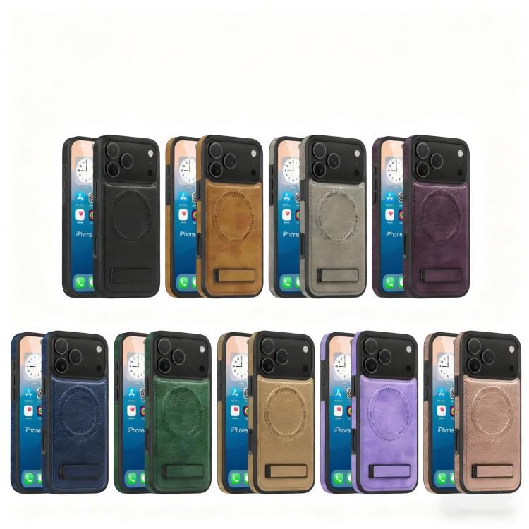 Étui de téléphone multifonction MagSafe en PU, pour iPhone 17 Pro Max, pour iPhone 17 Pro, pour iPhone 17, pour iPhone Air
