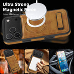 Étui de téléphone multifonction MagSafe en PU, pour iPhone 17 Pro Max, pour iPhone 17 Pro, pour iPhone 17, pour iPhone Air