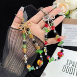 Collier nœud papillon cristal arc-en-ciel, rouge, orange
