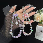 Bracelet perlé Stellar or rose, violet, rose